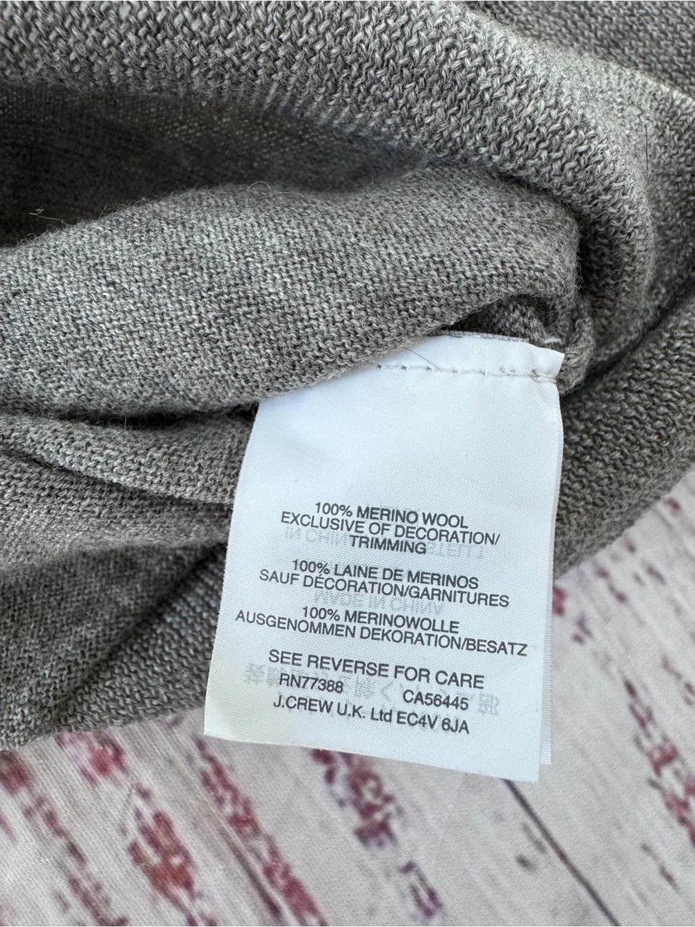 J. Crew Merino Wool Tippi Emoji Sweater Gray Small EUC